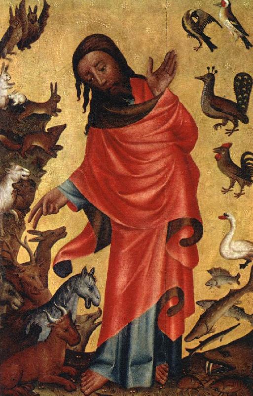 MASTER Bertram Creation of the Animals, panel from Grabow Altarpiece st Germany oil painting art